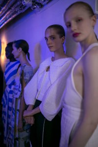Backstage at Chalayan RTW Spring 2019