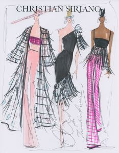 Christian Siriano design sketch