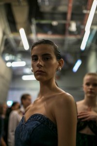 Backstage at Christopher Kane RTW Spring 2019