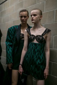 Backstage at Christopher Kane RTW Spring 2019