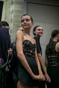 Backstage at Christopher Kane RTW Spring 2019