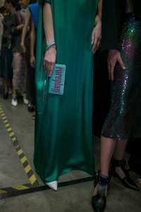 Backstage at Christopher Kane RTW Spring 2019