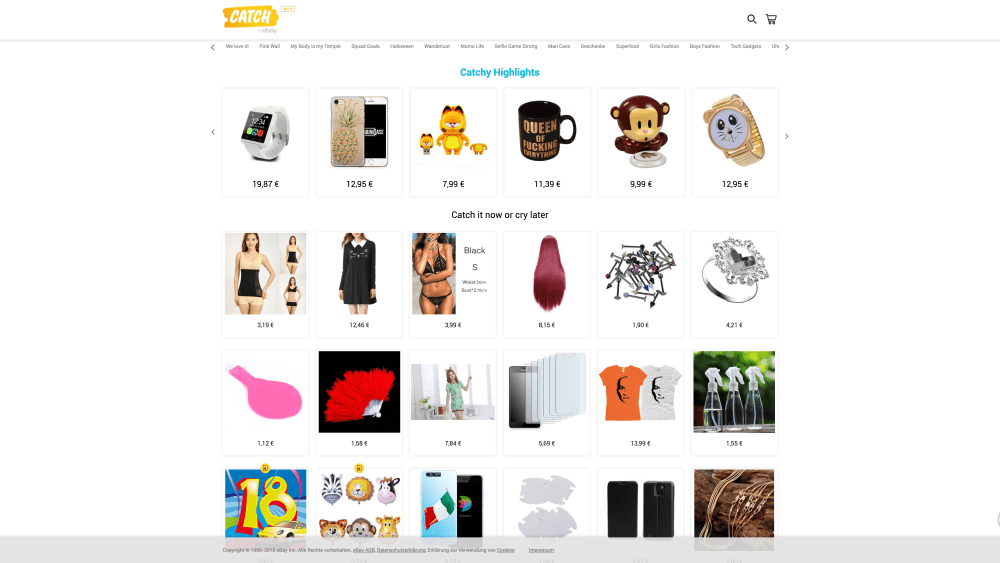 EBay Launches New Millennial Platform 'Catch' Exclusively in Germany