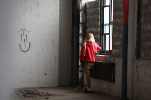 Backstage at Eckhaus Latta RTW Spring 2019