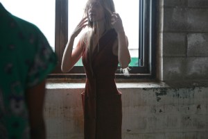 Backstage at Eckhaus Latta RTW Spring 2019