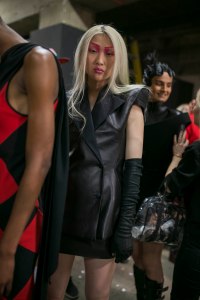 Backstage at Gareth Pugh RTW Spring 2019