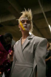 Backstage at Gareth Pugh RTW Spring 2019