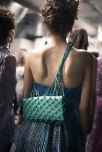 Backstage at Giorgio Armani RTW Spring 2019