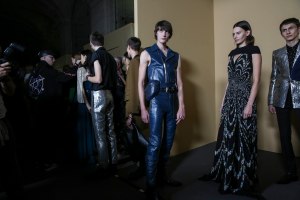 Backstage at Givenchy RTW Spring 2019