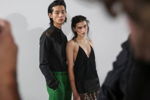 Backstage at Haider Ackermann RTW Spring 2019