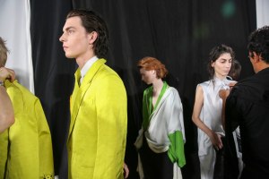 Backstage at Haider Ackermann RTW Spring 2019