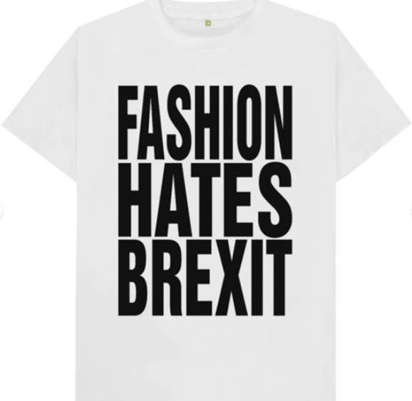 Katharine Hamnett's Fashion Hates Brexit T-shirt