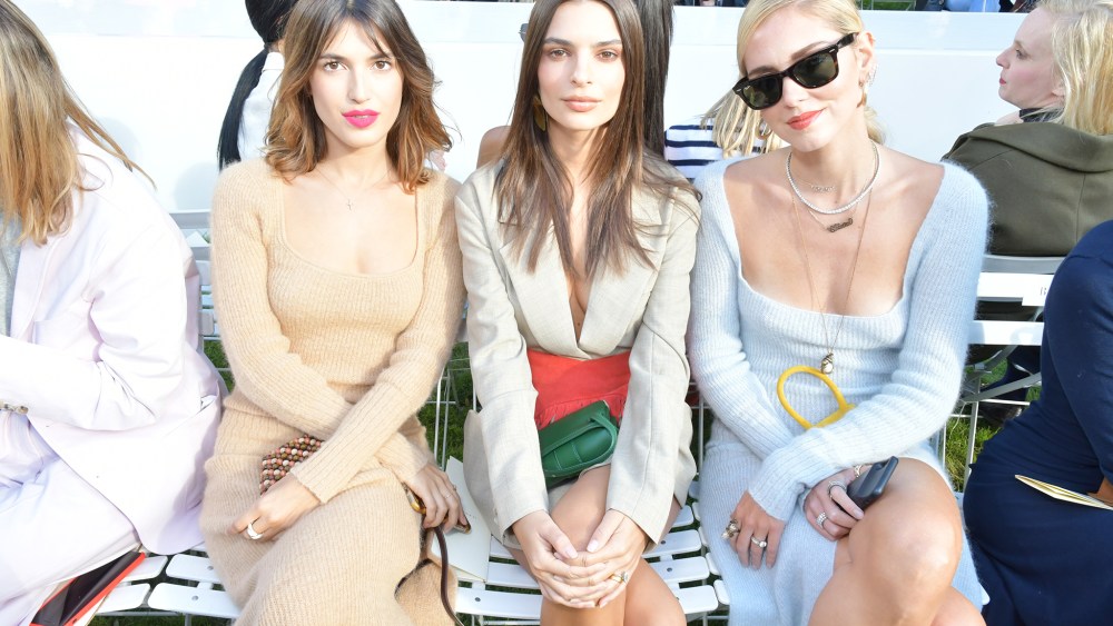 Jeanne Damas, Emily Ratajkowski and Chiara Ferragni