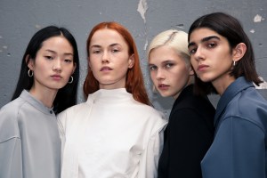 Backstage at Jil Sander RTW Spring 2019