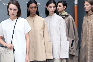 Backstage at Jil Sander RTW Spring 2019