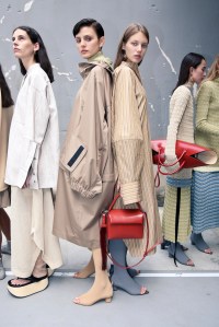 Backstage at Jil Sander RTW Spring 2019