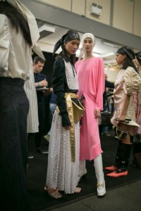 Backstage at JW Anderson RTW Spring 2019
