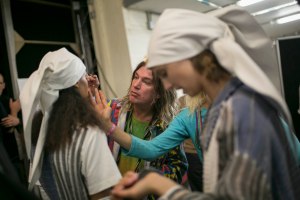 Backstage at JW Anderson RTW Spring 2019