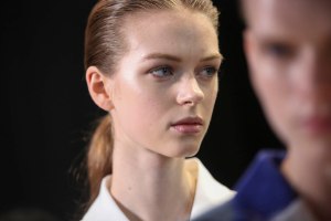 Backstage at Loewe RTW Spring 2019