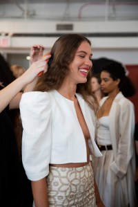 Backstage at Mara Hoffman RTW Spring 2019