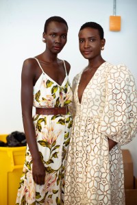 Backstage at Mara Hoffman RTW Spring 2019