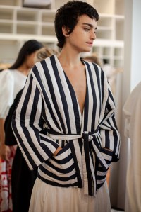 Backstage at Mara Hoffman RTW Spring 2019