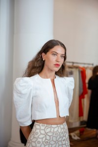 Backstage at Mara Hoffman RTW Spring 2019