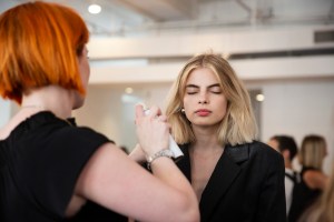 Backstage at Mara Hoffman RTW Spring 2019
