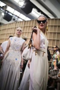Backstage at Marni RTW Spring 2019