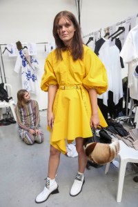 Backstage at Marques' Almeida RTW Spring 2019