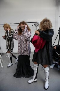 Backstage at Marques' Almeida RTW Spring 2019