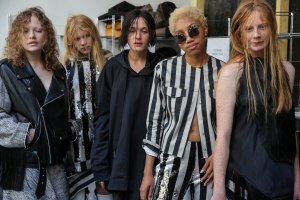 Backstage at Marques' Almeida RTW Spring 2019