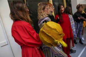 Backstage at Marques' Almeida RTW Spring 2019