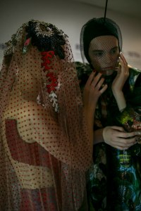 Backstage at Mary Katrantzou RTW Spring 2019