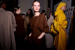 Backstage at Max Mara RTW Spring 2019