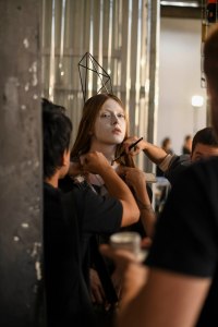 Backstage at Rick Owens RTW Spring 2019