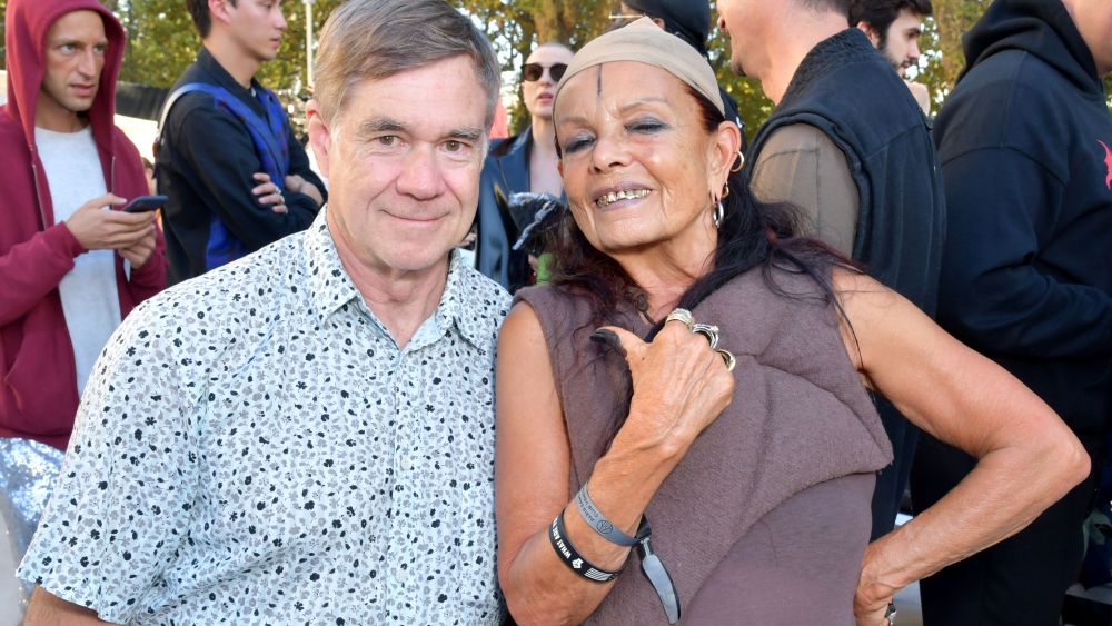 Gus Van Sant and Michele LamyRick Owens show, Front Row, Spring Summer 2019, Paris Fashion Week, France - 27 Sep 2018