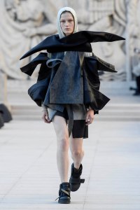 Model on the catwalk