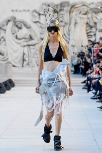Model on the catwalk