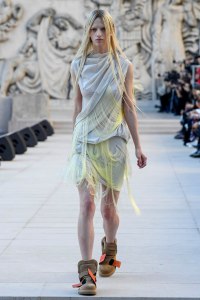 Model on the catwalk