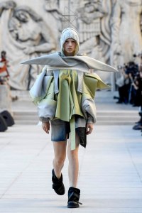 Model on the catwalk