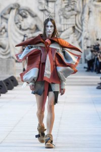 Model on the catwalk