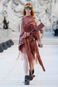 Model on the catwalk