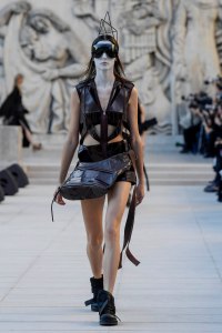 Model on the catwalk