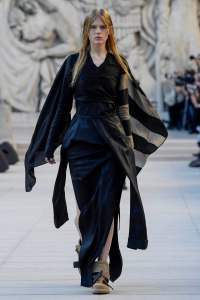 Model on the catwalk