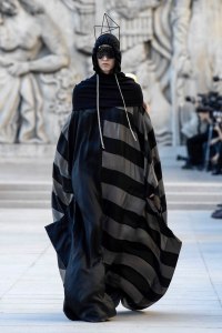 Model on the catwalk