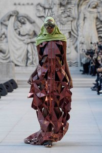 Model on the catwalk