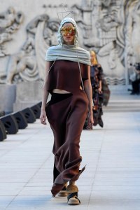 Model on the catwalk