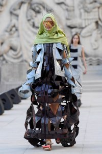Model on the catwalk