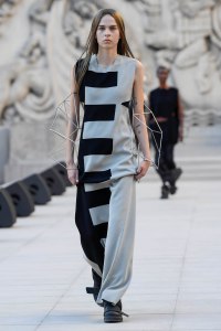 Model on the catwalk